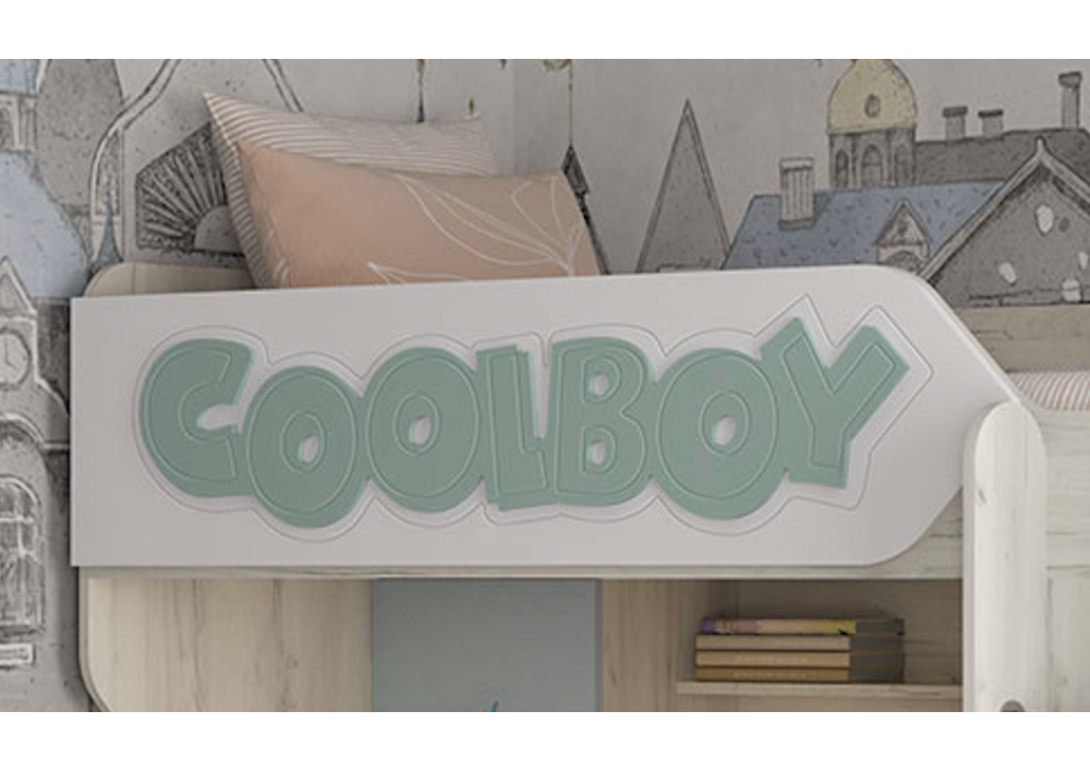Бортик МДФ верхний Рисунок или Буквы (COOLBOY) для ДН-83, Авалон