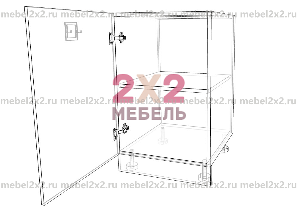 КМ La cucina molto bella Стол рабочий 1-дверный 500 (№131)