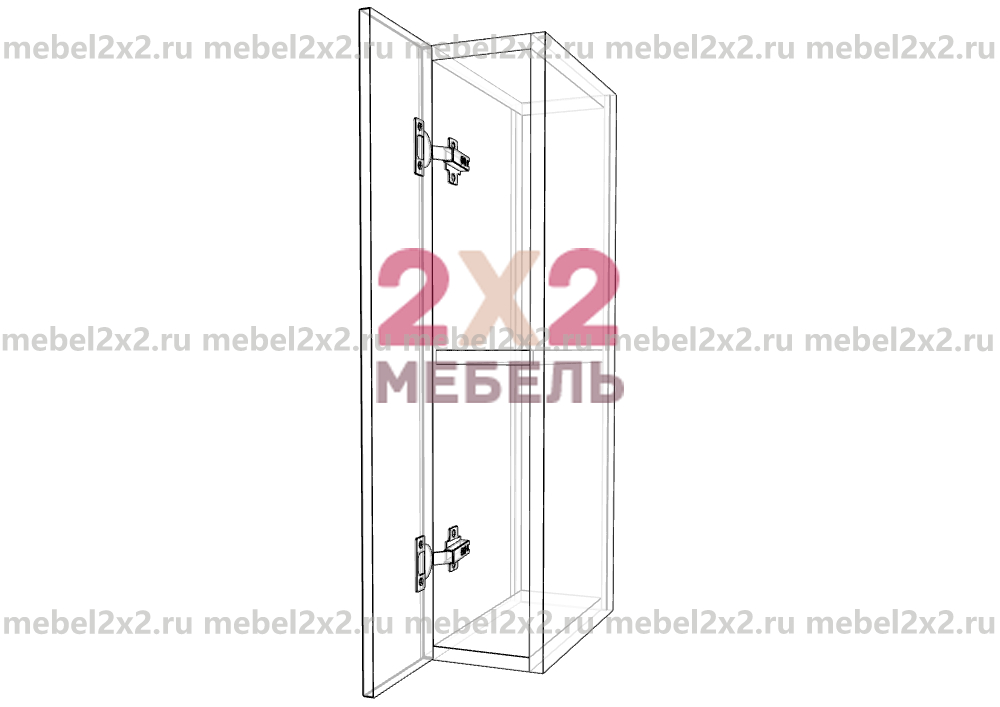 КМ La cucina molto bella Шкаф навесной Высокий 1-дверный 150 (№98)