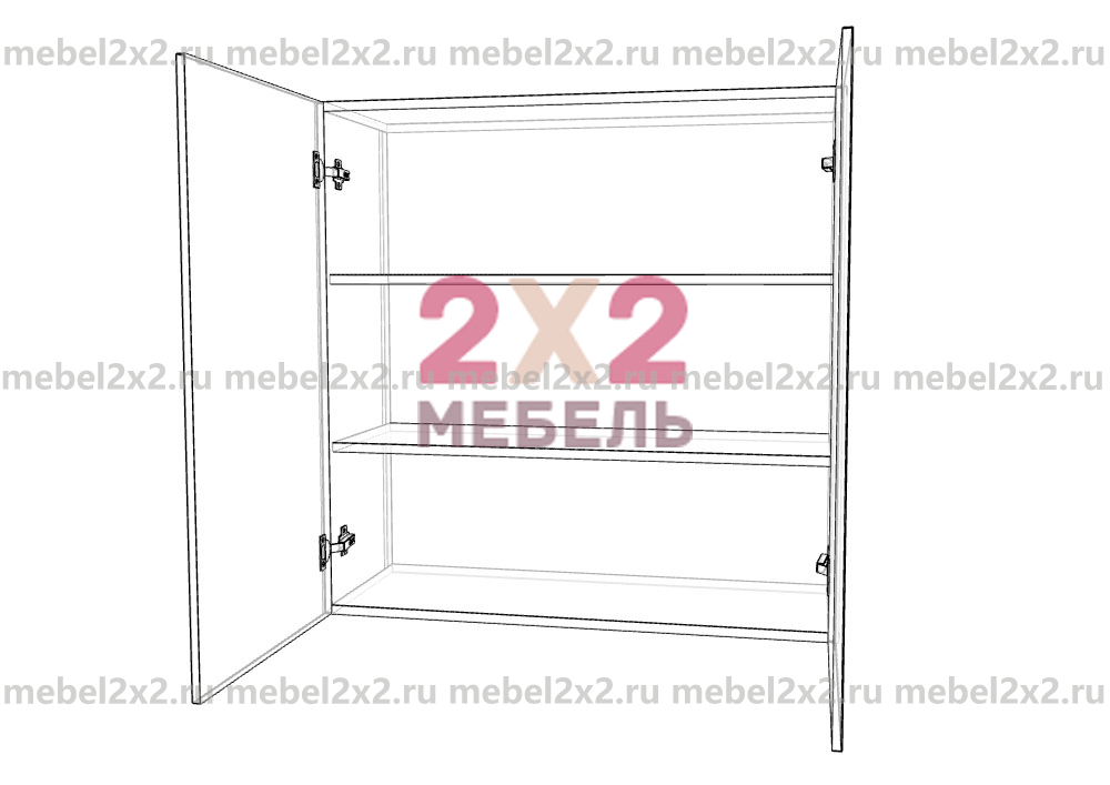 КМ La cucina molto bella Шкаф навесной Высокий 2-х дверный 900 (№109)