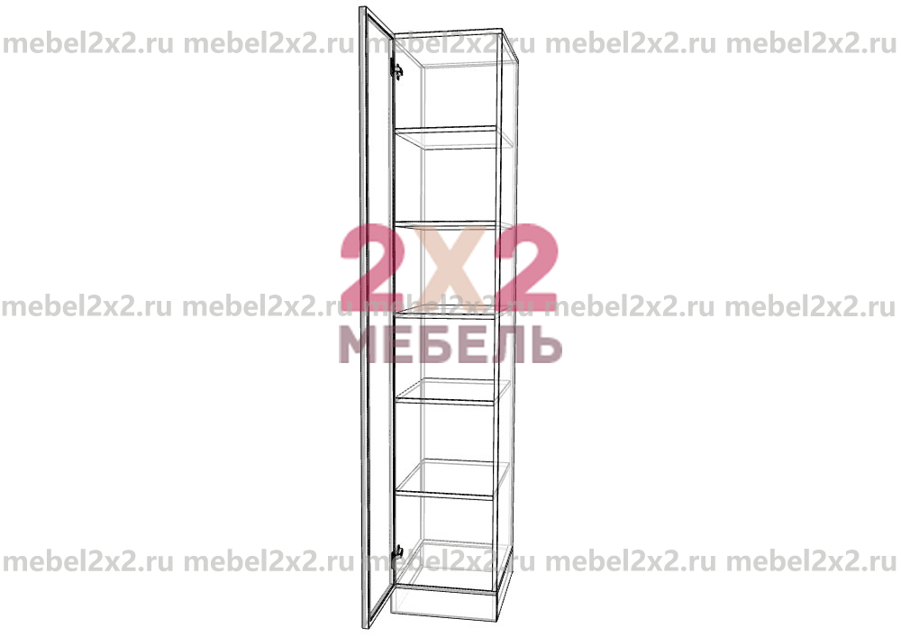 КМ La cucina molto bella Пенал со стеклом 400 (№174)