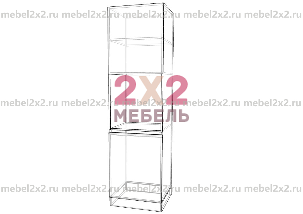 КМ La cucina molto bella Пенал под духовку 600 РУЧКА GOLA (№167)