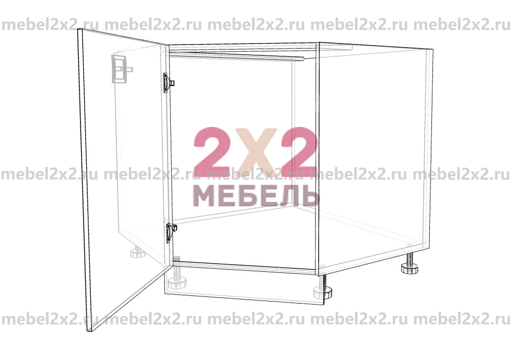 КМ La cucina molto bella Стол рабочий угловой 900х900 (№159)