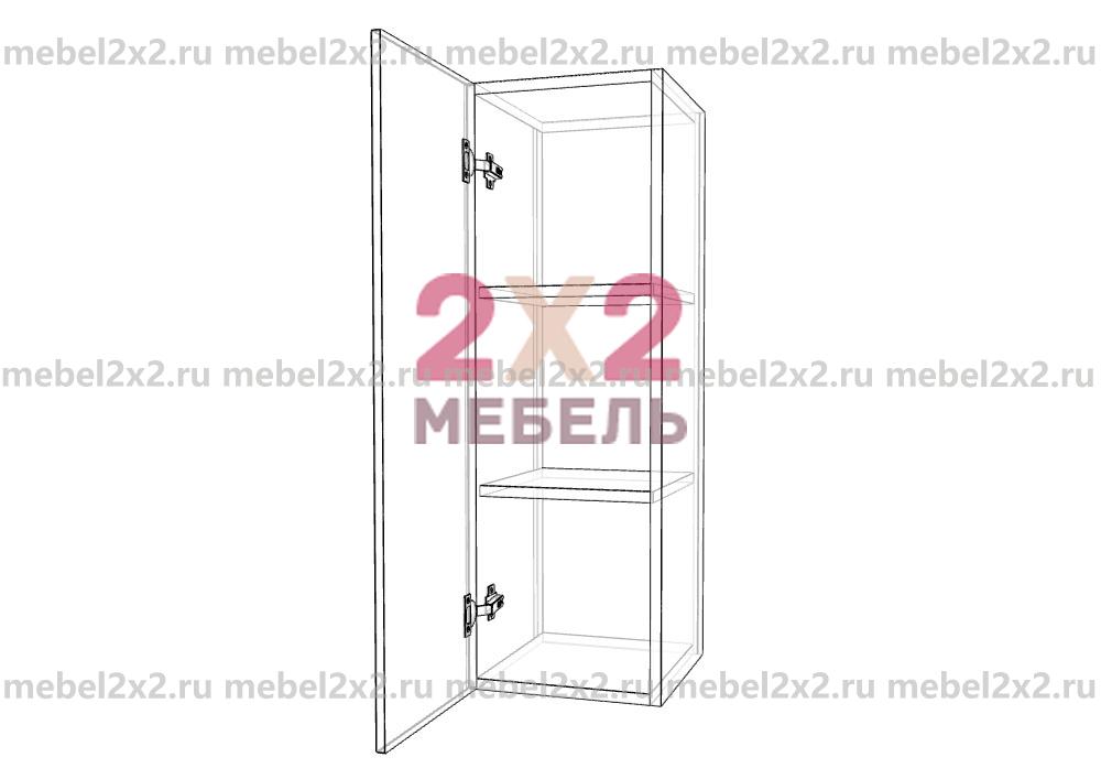 КМ La cucina molto bella ЛДСП Шкаф навесной Высокий 1-дверный 300 (№100)