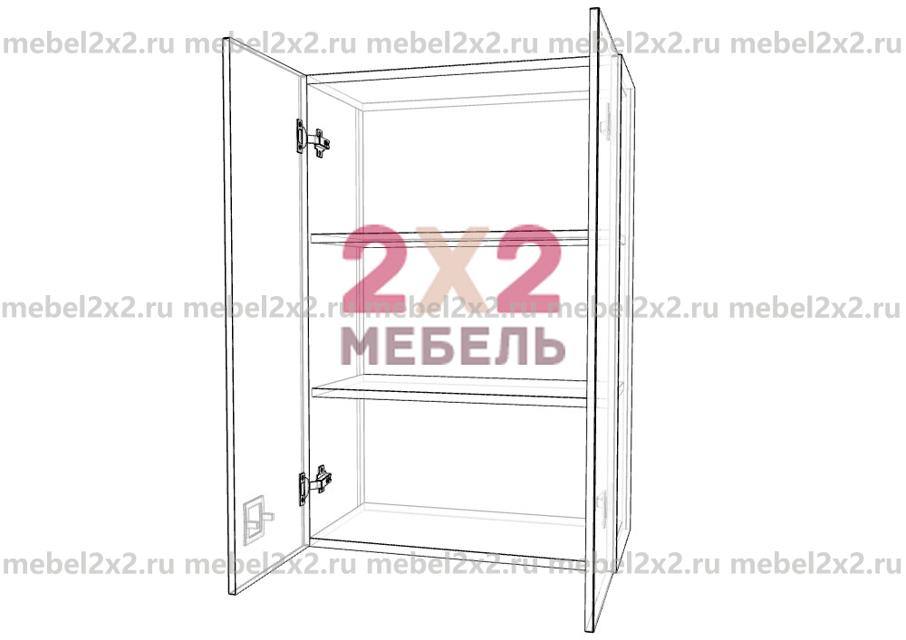 КМ La cucina molto bella Шкаф навесной Высокий 2-х дверный 600 (№106)