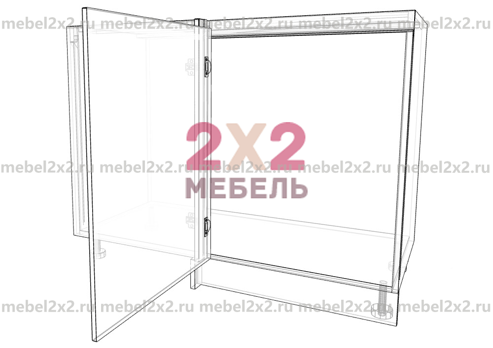 КМ La cucina molto bella ЛДСП Стол рабочий угловой 1200 РУЧКА GOLA (№138)