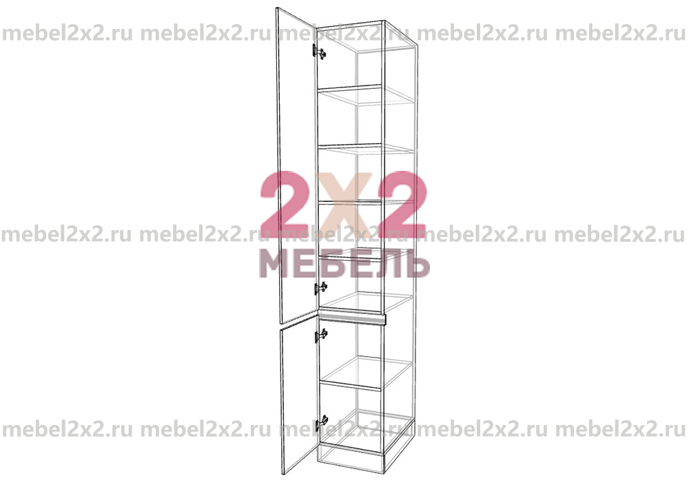 КМ La cucina molto bella Пенал 400 высокий РУЧКА GOLA (№209-G)