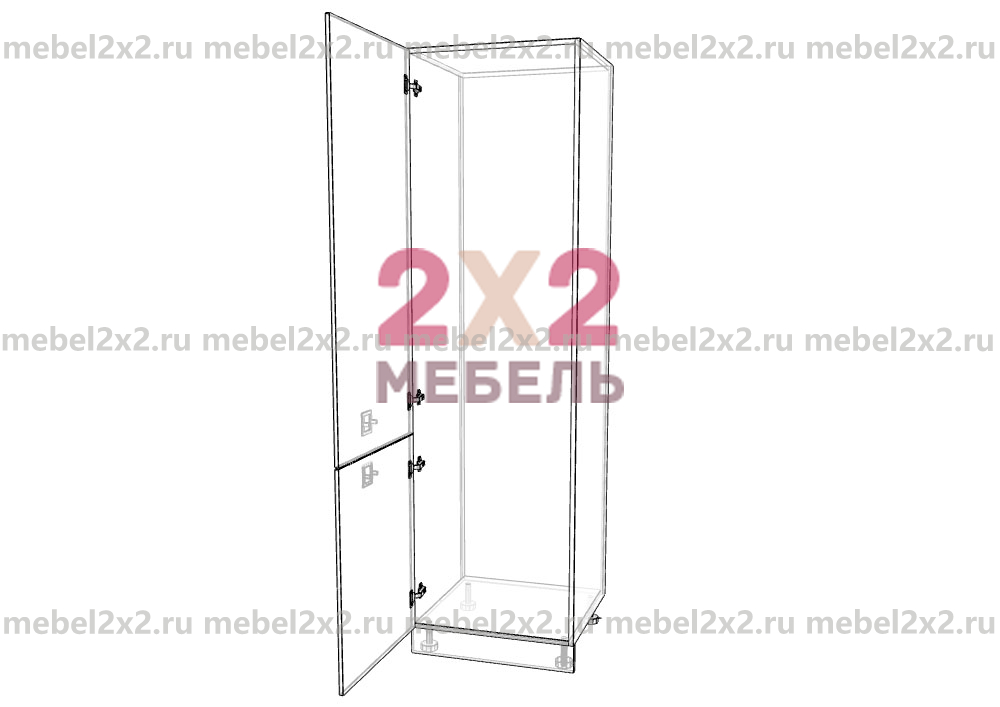 КМ La cucina molto bella Пенал под холодильник универсальный 600 (№166)