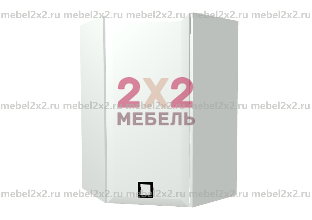 КМ La cucina molto bella Шкаф навесной угловой Высокий 1-дверный 600 (№121)
