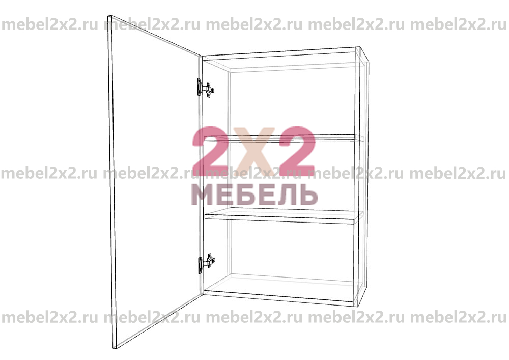 КМ La cucina molto bella Шкаф навесной Высокий 1-дверный 600 (№105)