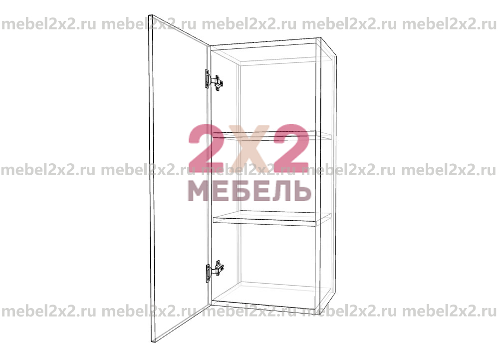 КМ La cucina molto bella Шкаф навесной Высокий 1-дверный 400 (№102)