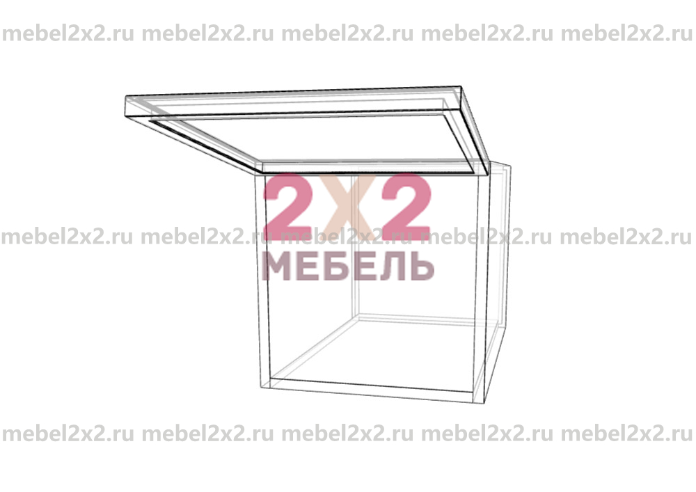 КМ La cucina molto bella Антресоль глубокая со стеклом 350 (№231)