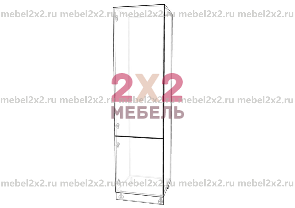 КМ La cucina molto bella Пенал под холодильник универсальный 600 высокий (№206)