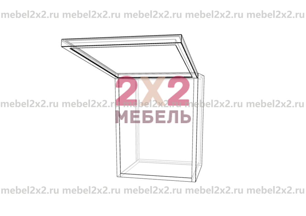 КМ La cucina molto bella Антресоль высокая со стеклом 350 (№235)