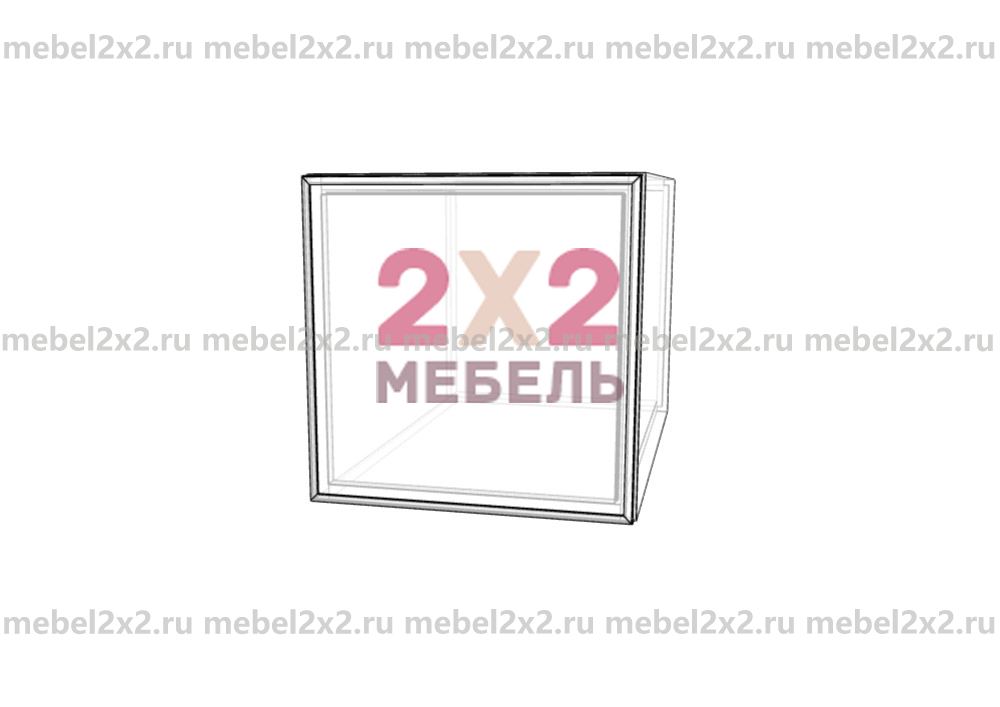 КМ La cucina molto bella Антресоль глубокая со стеклом 350 (№231)