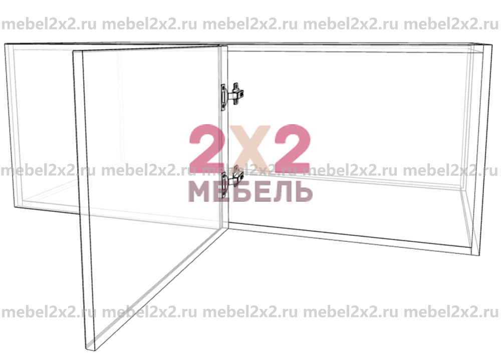 КМ La cucina molto bella Антресоль пенала углового высокая 1200 h-450 (№221)