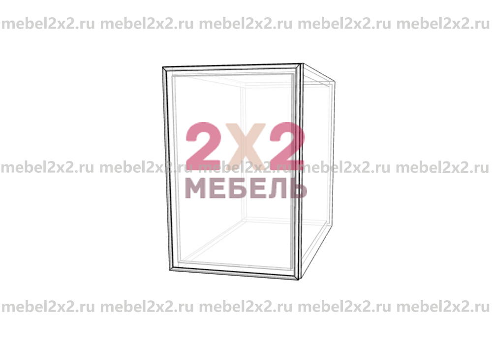 КМ La cucina molto bella ЛДСП Антресоль высокая глубокая со стеклом 300 (№238)