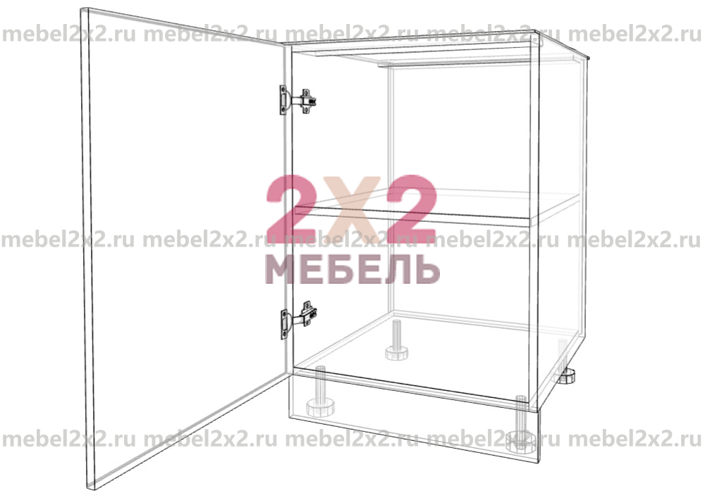 КМ La cucina molto bella Стол рабочий 1-дверный 550 (№254)