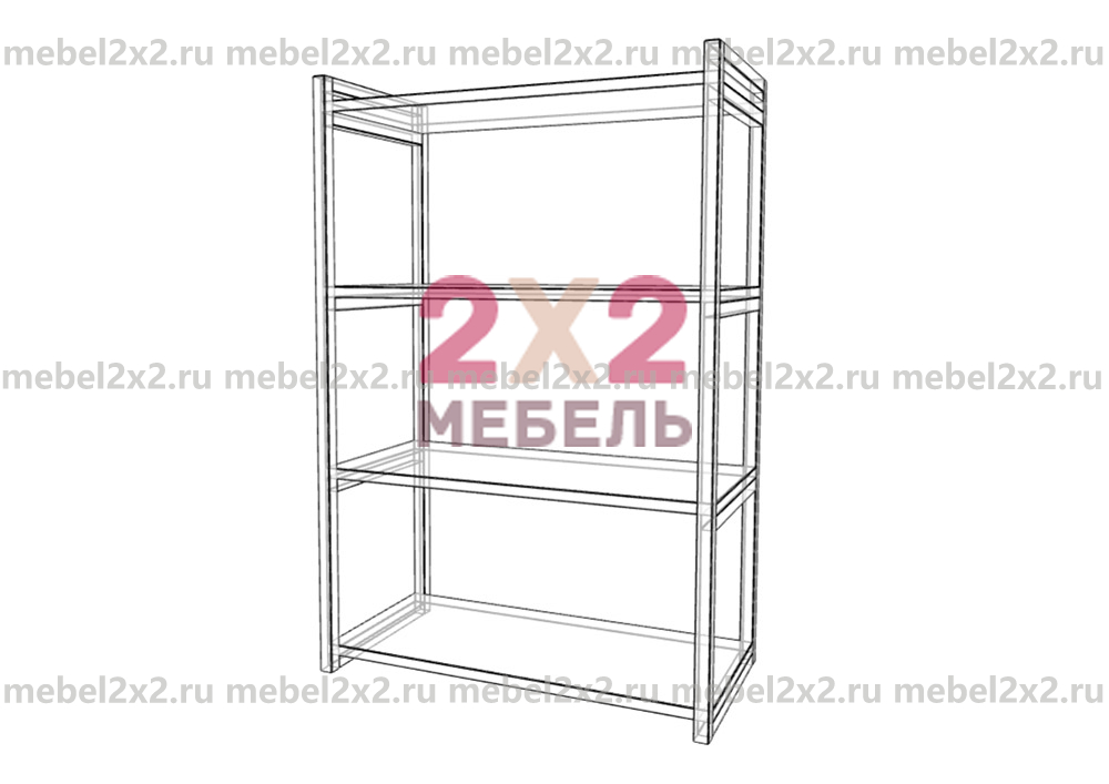 КМ La cucina molto bella Открытая полка металлическая высокая 4-х ярусная 600 (№197) КМ La cucina molto bella Открытая полка металлическая высокая 4-х ярусная 600 (№197)