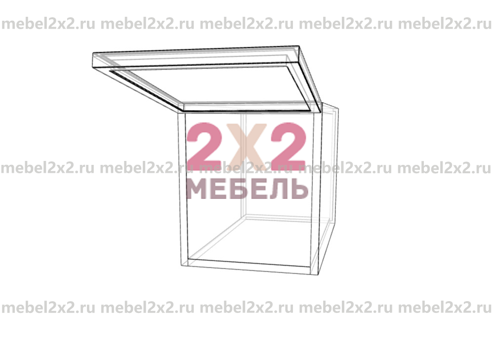 КМ La cucina molto bella Антресоль глубокая со стеклом 300 (№230)