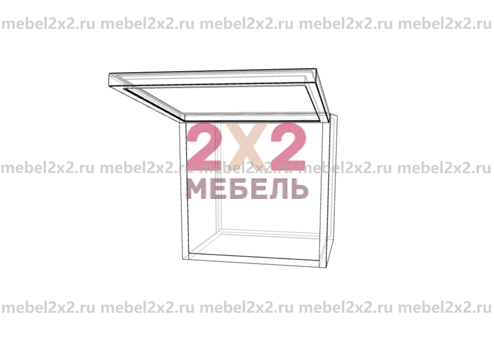 КМ La cucina molto bella Антресоль со стеклом 350 (№227)