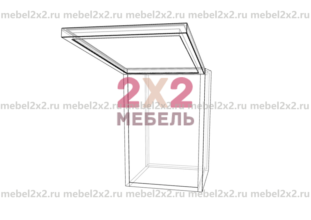 КМ La cucina molto bella Антресоль высокая со стеклом 300 (№234)