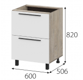 КМ Этна Стол с ящиками 6с2я 600