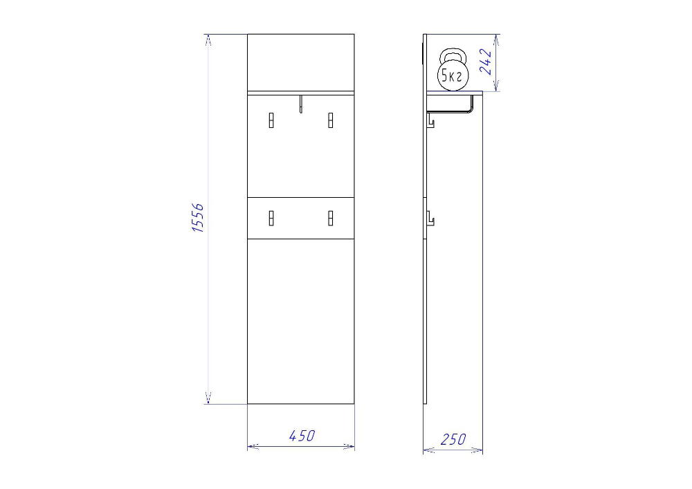 МС Мале Вешалка 450 ПМ-11 450 СБК