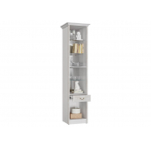 МС Янна ЯН-36 Шкаф для посуды (Стекло Ромбы) 478, карниз в комплекте (без карниза по ширине), Авалон